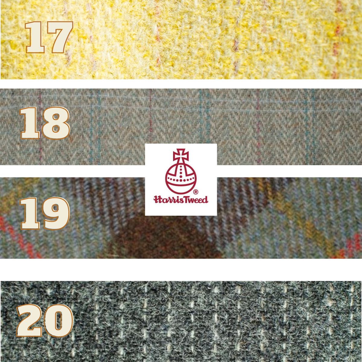 mackenzie tartan harris tweed dog lead, lemon yellow, grey harris tweed dog lead, pinstripe dog lead