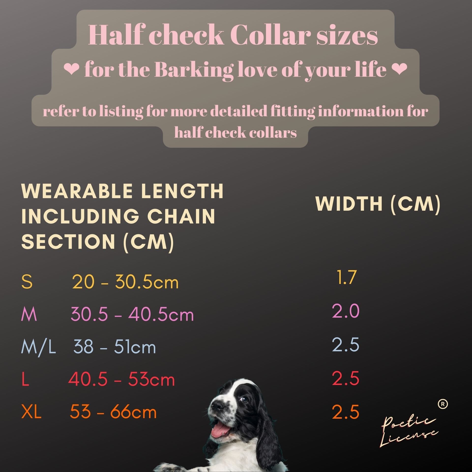 Half Check Collar Available in 35 &