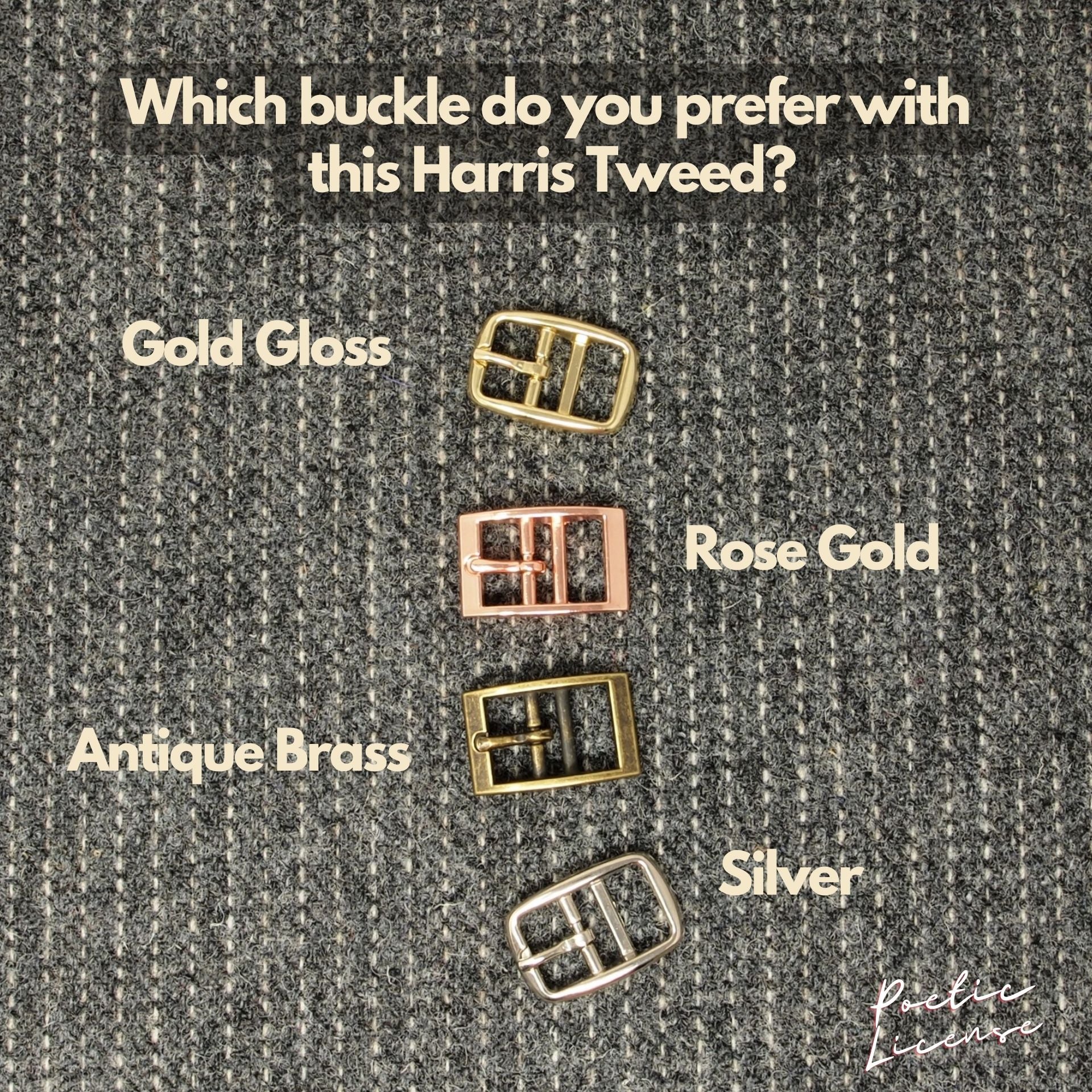 Harris Tweed Grey Pinstripe Greyhound Sighthound, Whippet Collar or standard fit Custom Dog collar.