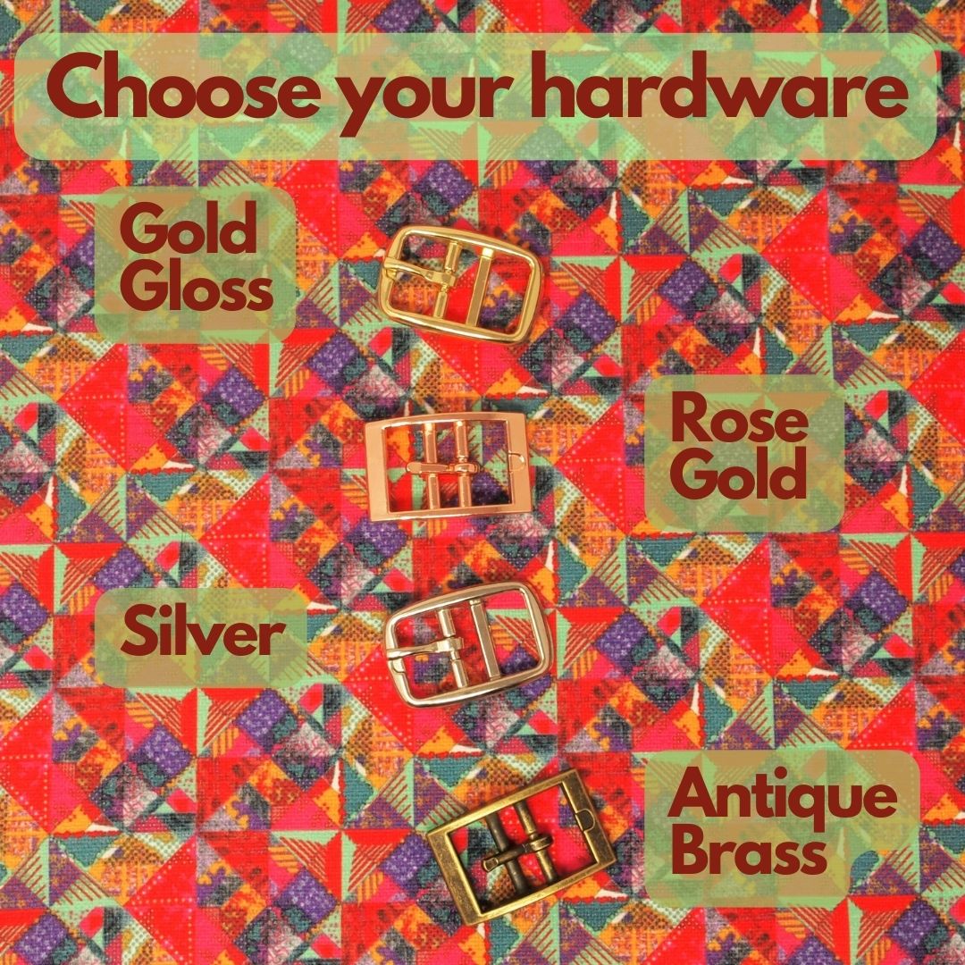 Designer Dog Collar in Red Tribal Geometric Luxury Soft Chenille.