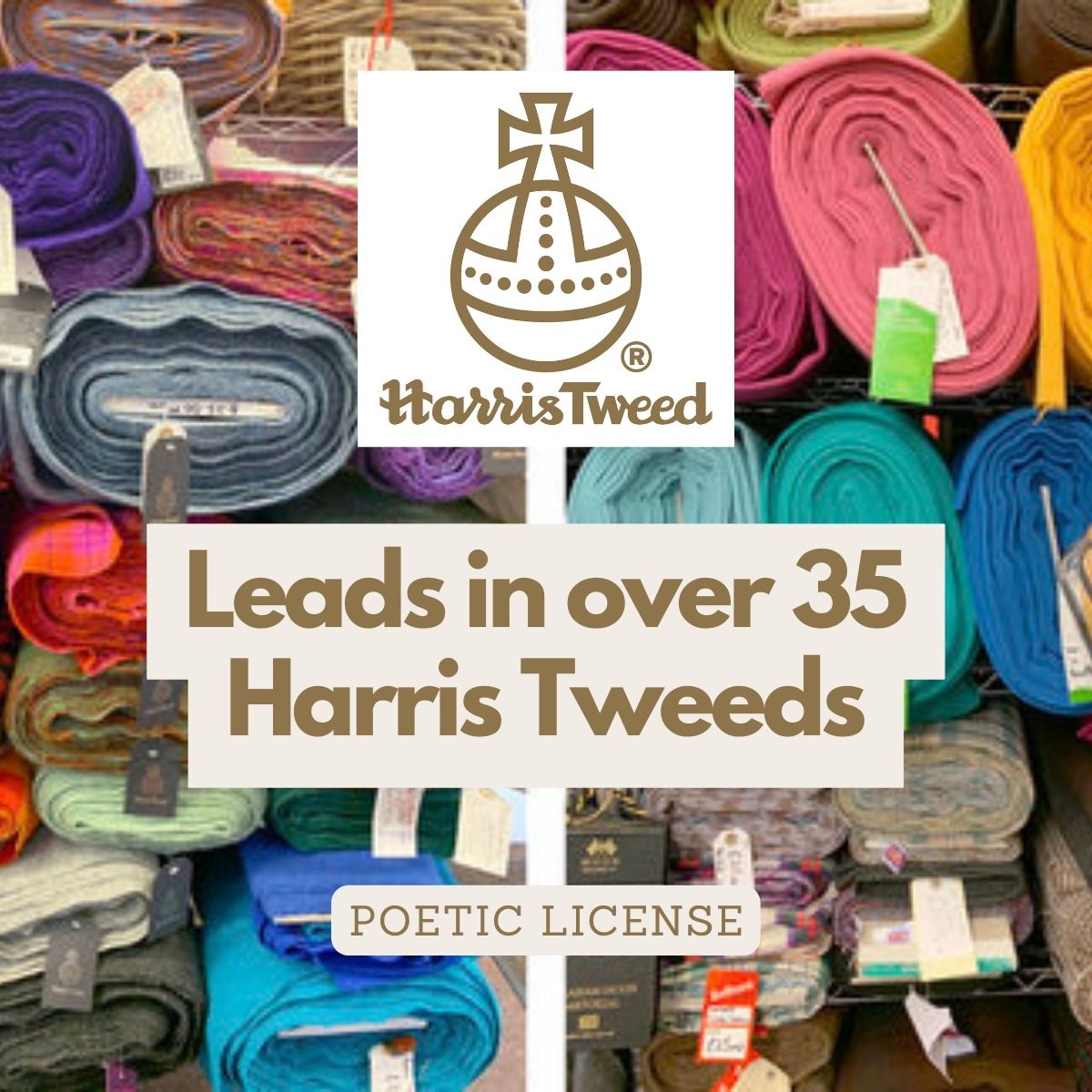 Harris Tweed Dog Lead Available in 35 &