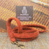 burnt orange harris tweed dog lead