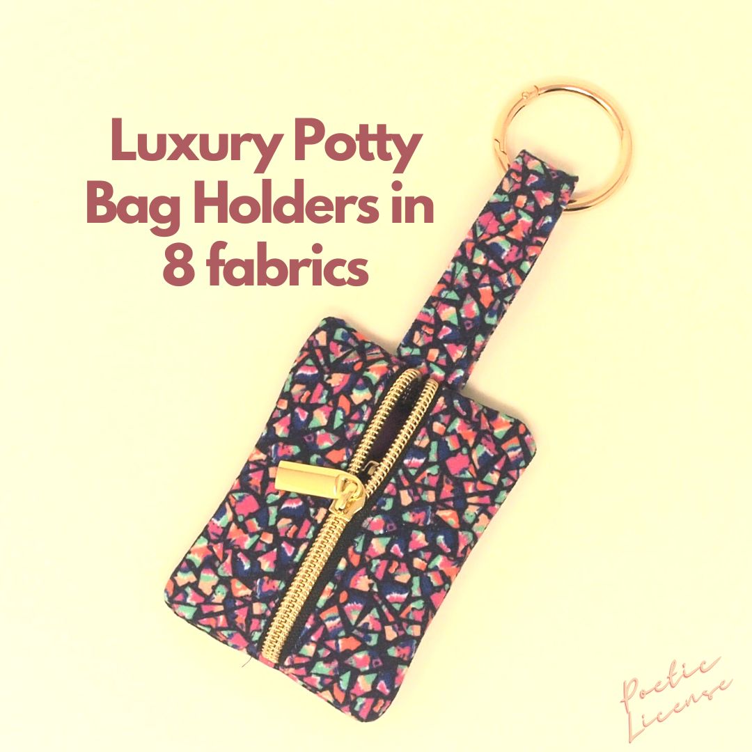 Potty Bag Holder Available in 8 Luxe Chenille Fabrics