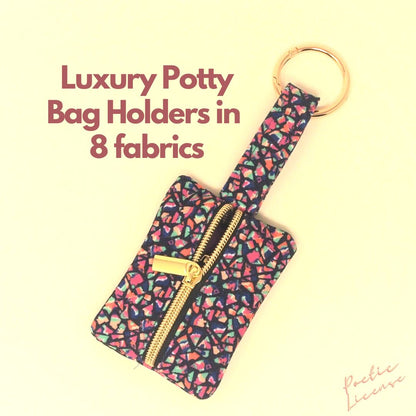 Potty Bag Holder Available in 8 Luxe Chenille Fabrics