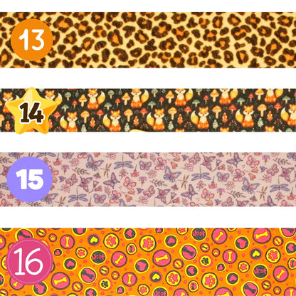 Vegan Chenille Dog Lead in a Choice of 12 Vegan Fabrics, 3 Widths, 4 Hardware Colours