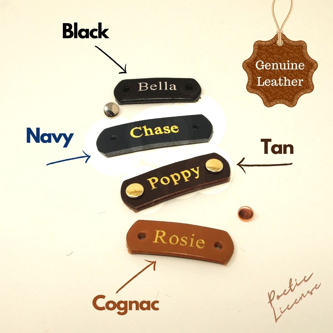 Add an Upgrade: Optional Name Personalisation on Leather Nameplate