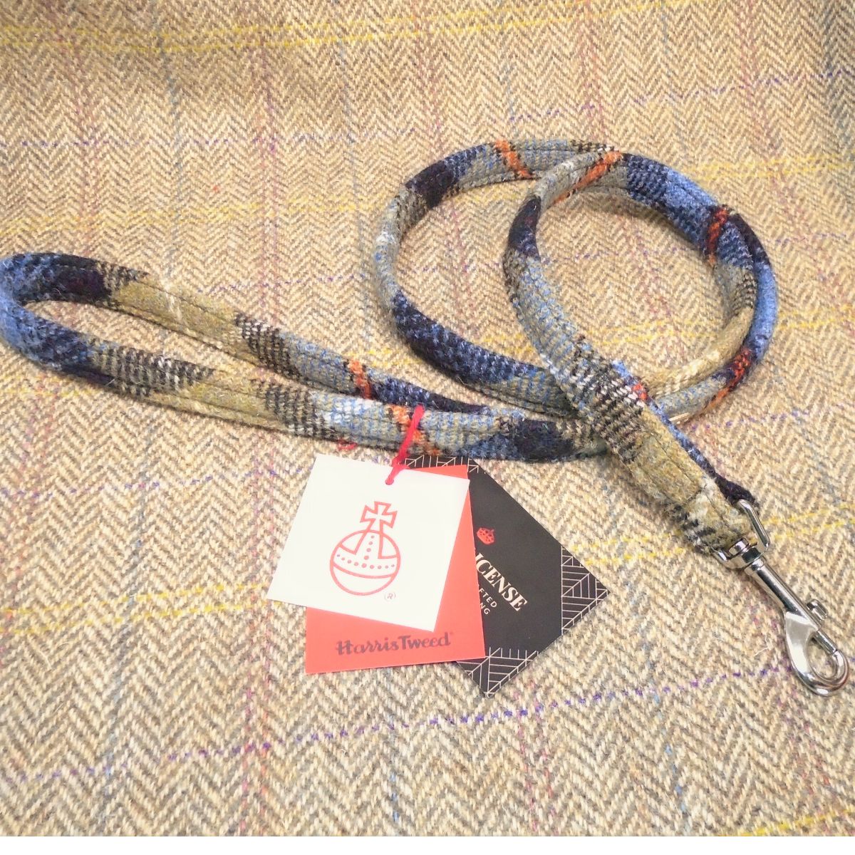 mackenzie tartan harris tweed dog lead