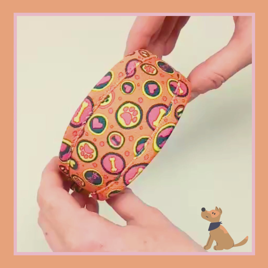 orange pink custom whippet greyhound sighthound iggy lurher collar can be personalized with dogs name on