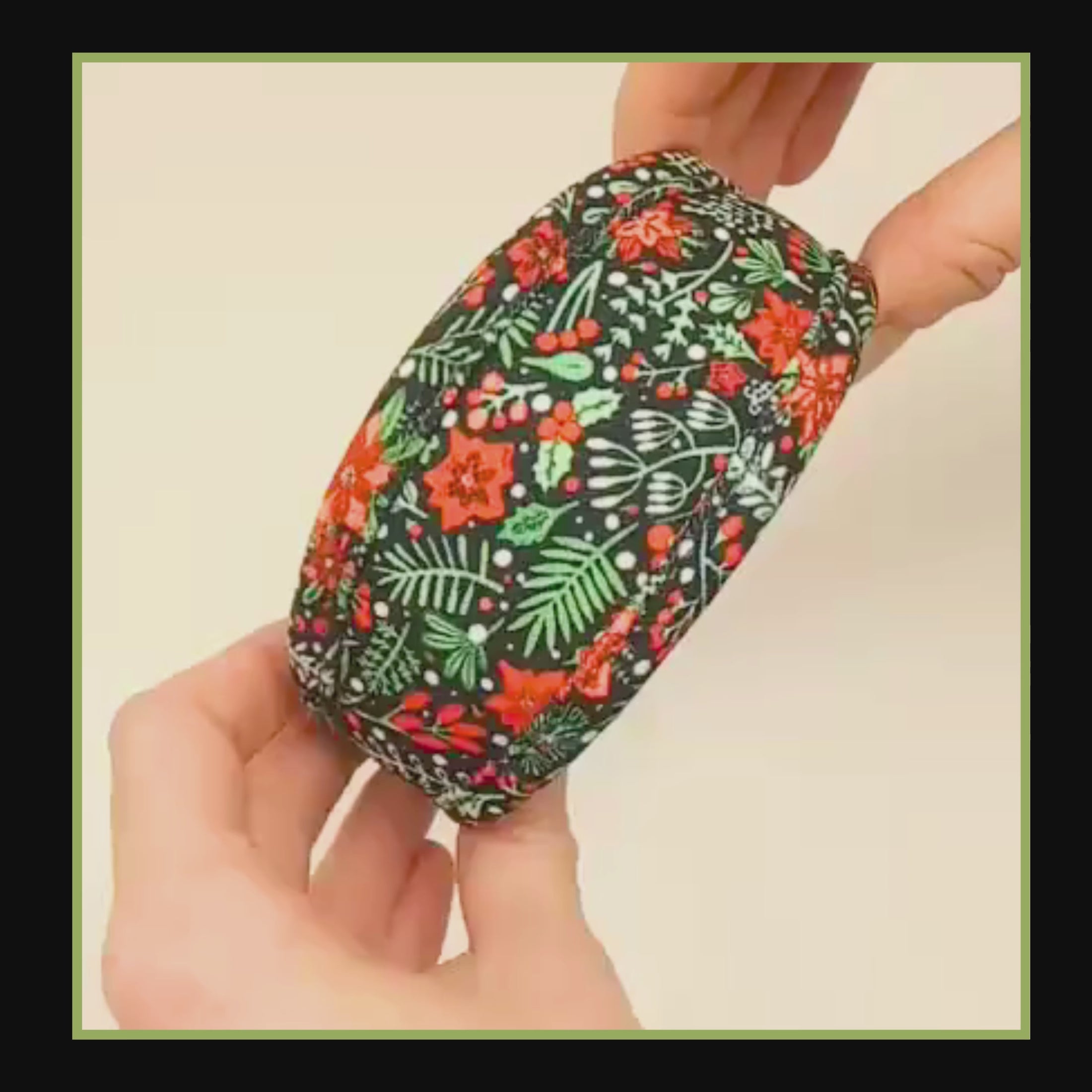 Christmas dog collar with holly, poinsettia, holly leaves and snowball pattern, dog collar for whippets greyhounds sighthounds salukis with personalisation option to add dogs name