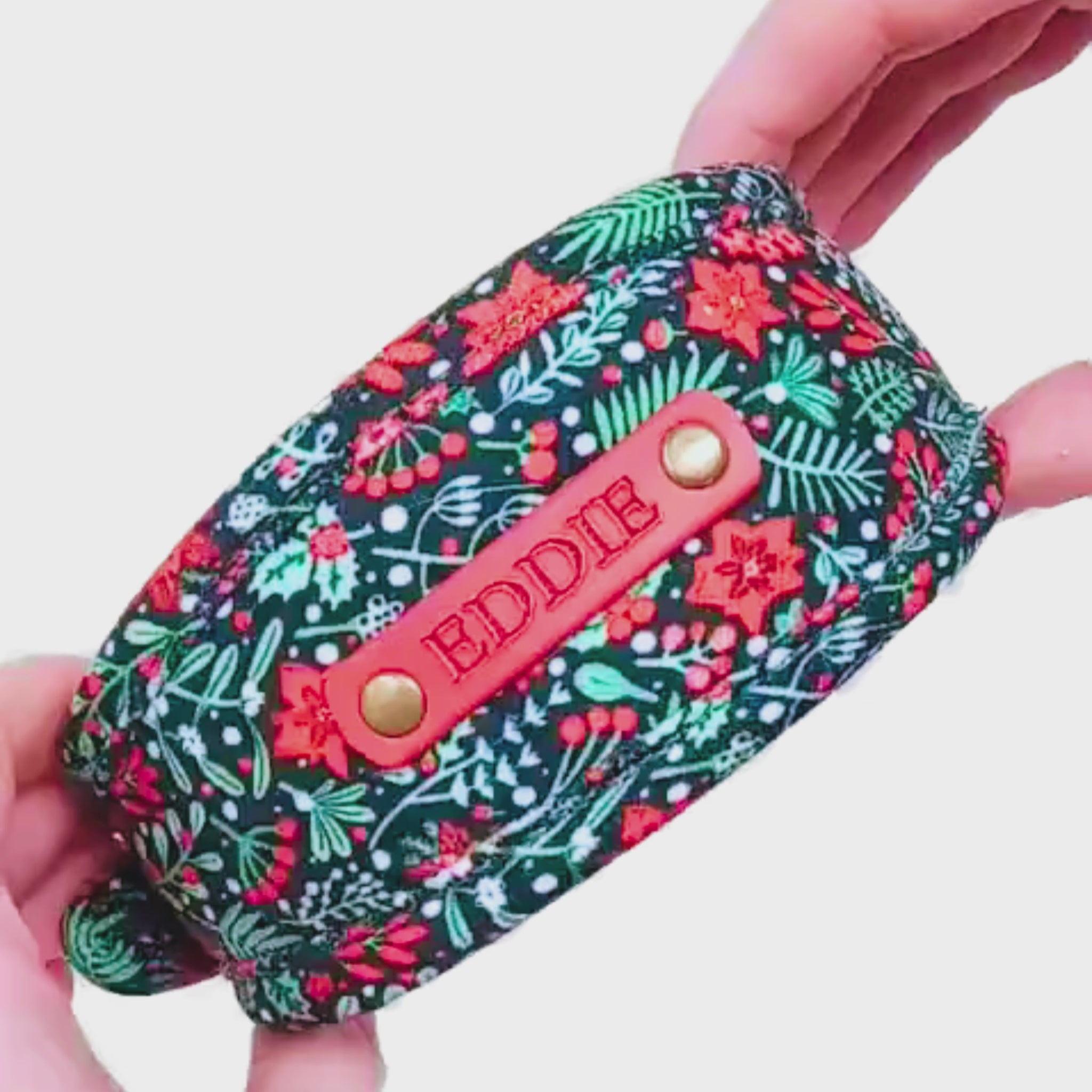 personalised christmas dog collar