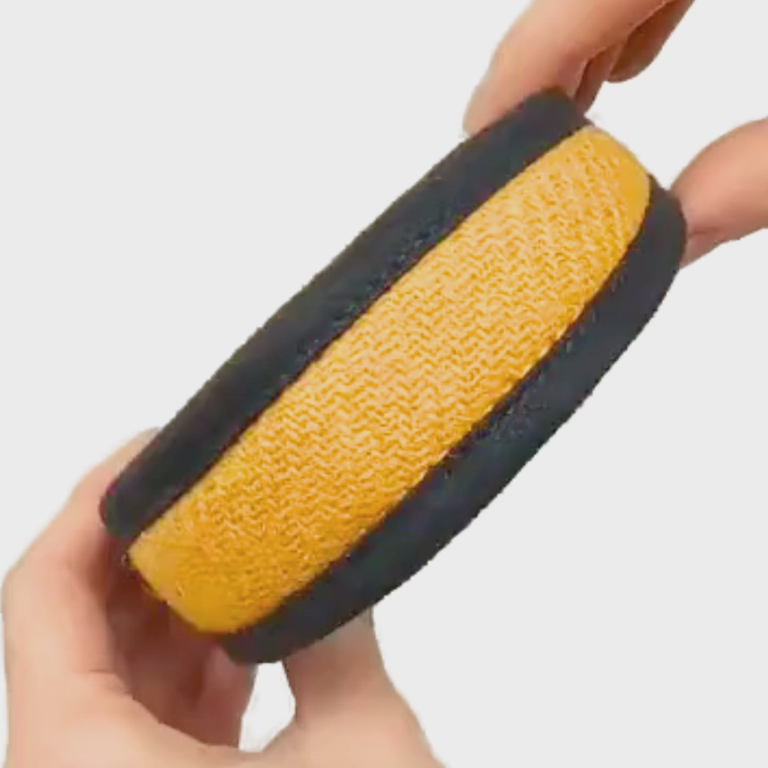 yellow harris tweed dog collar