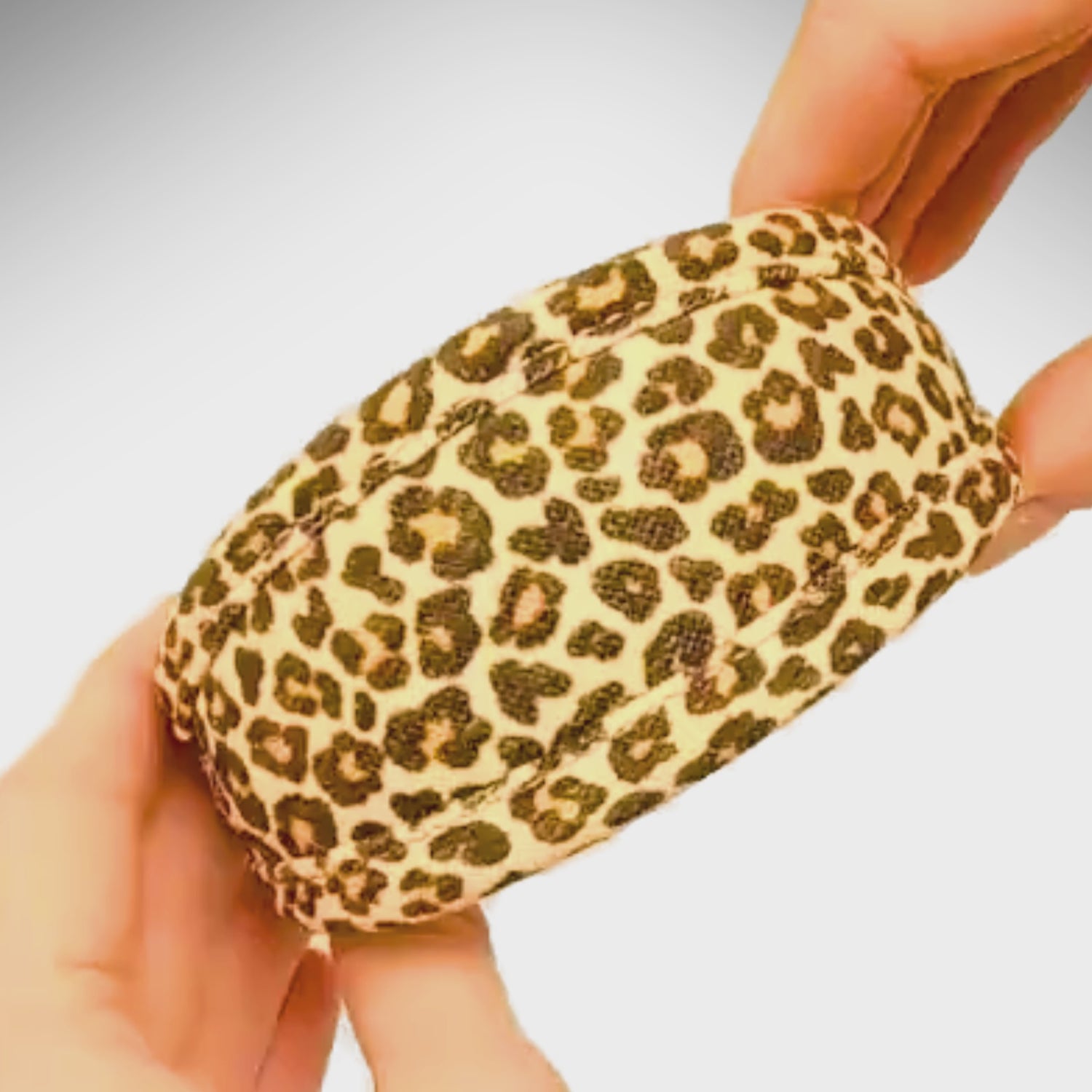 luxury vegan leopard print dog collar