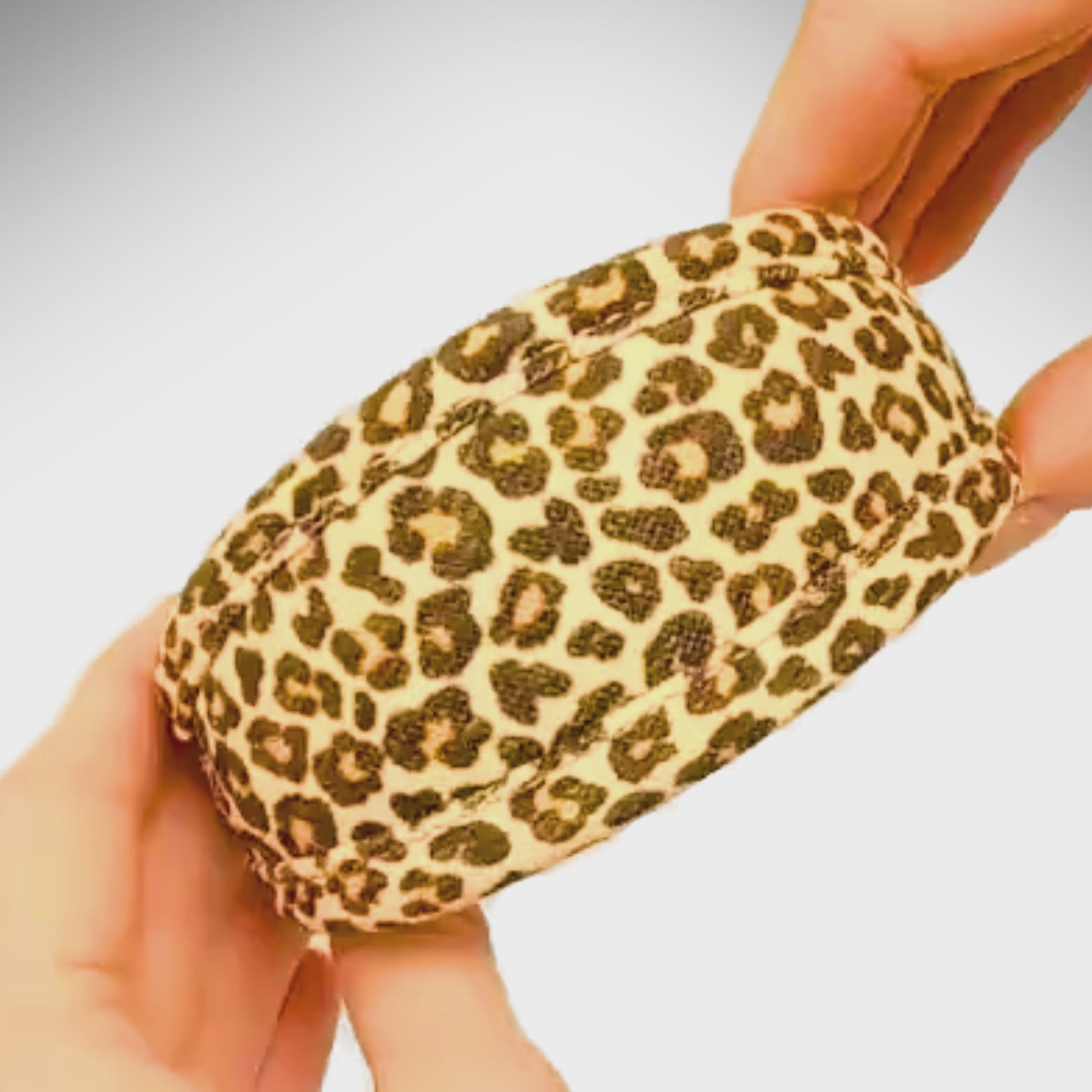 luxury vegan leopard print dog collar