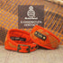 greyhound whippet iggy orange tartan harris tweed sighthound greyhound collar personalised with dogs name on, wide or slim fit dog collar, soft padded